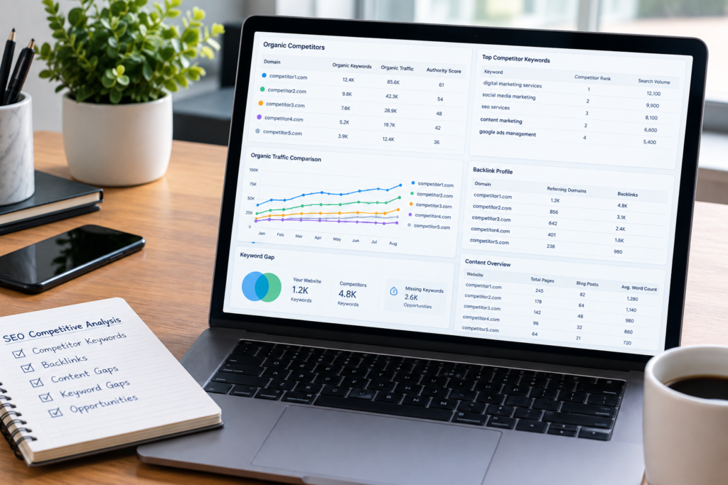 SEO Competitive Analysis Dashboard