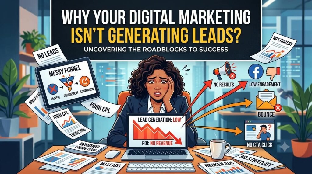WHY YOUR DIGITAL MARKETING ISN'T GENERATING LEADS?